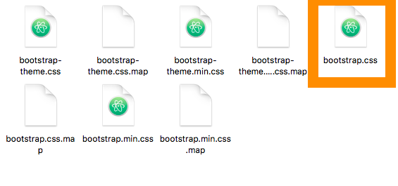 bootstrap-3.3.7-distフォルダ＞cssフォルダ＞bootstrap.cssファイル