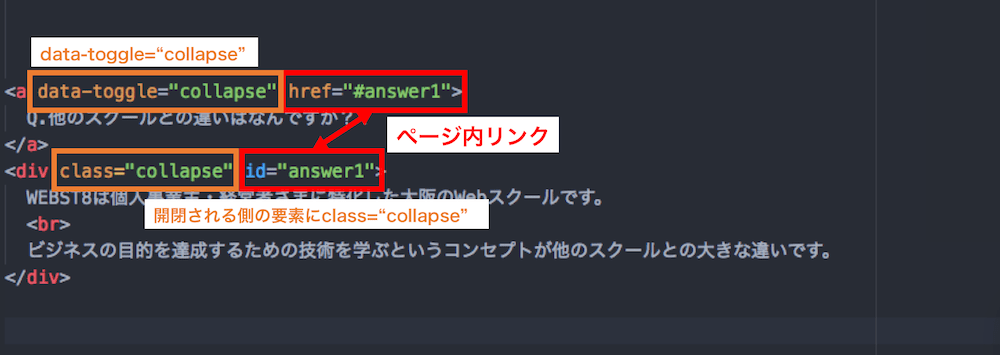 BootStrap collapseの解説